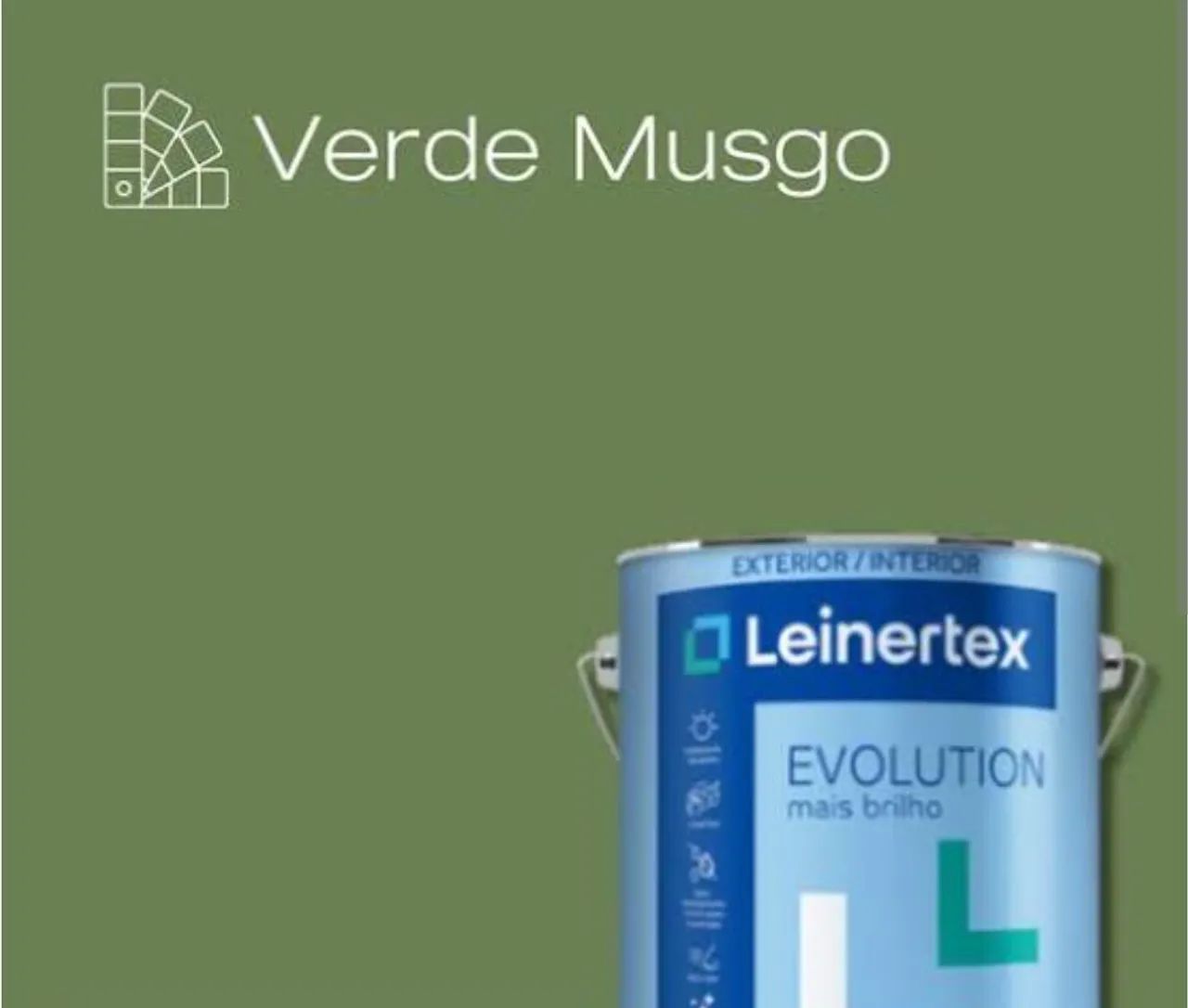 Tinta Verde Musgo Leinertex - Exterior/Interior