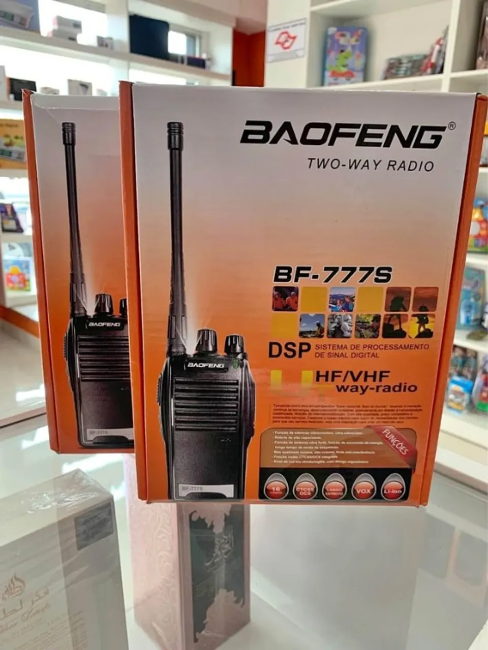 kit Par Rádio Baofeng BF-777S Walk Talk Comunicador