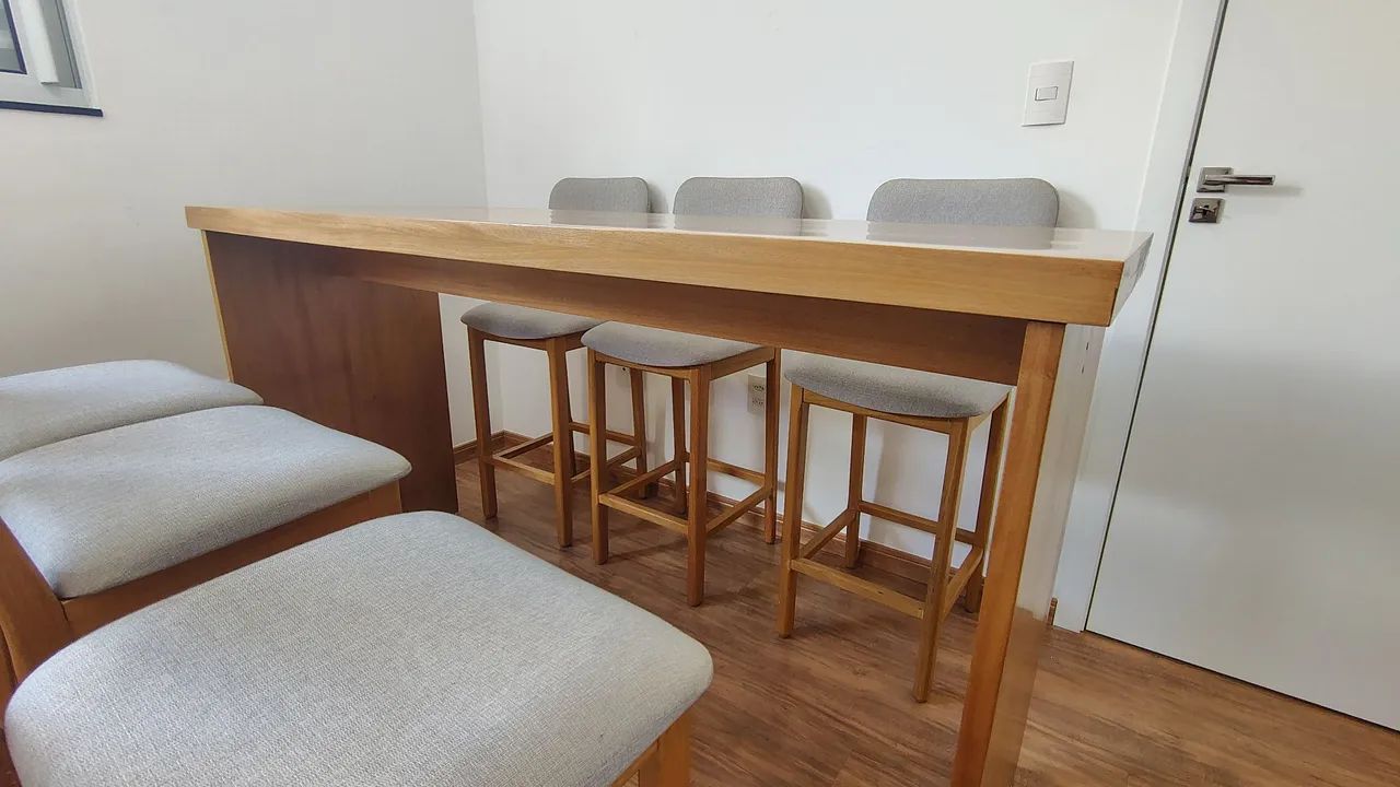 Solid Wood Table with Benches64861632337794123