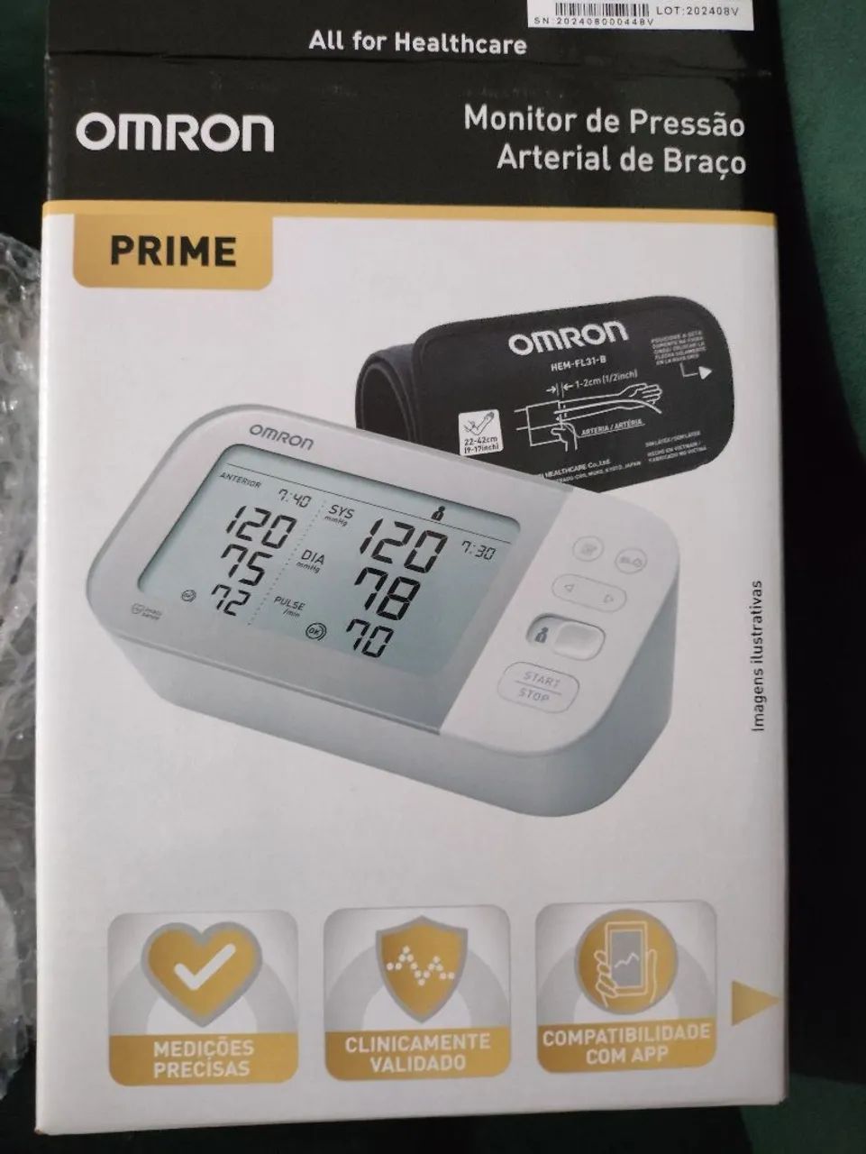 Monitor de Pressão Arterial de Braço 
