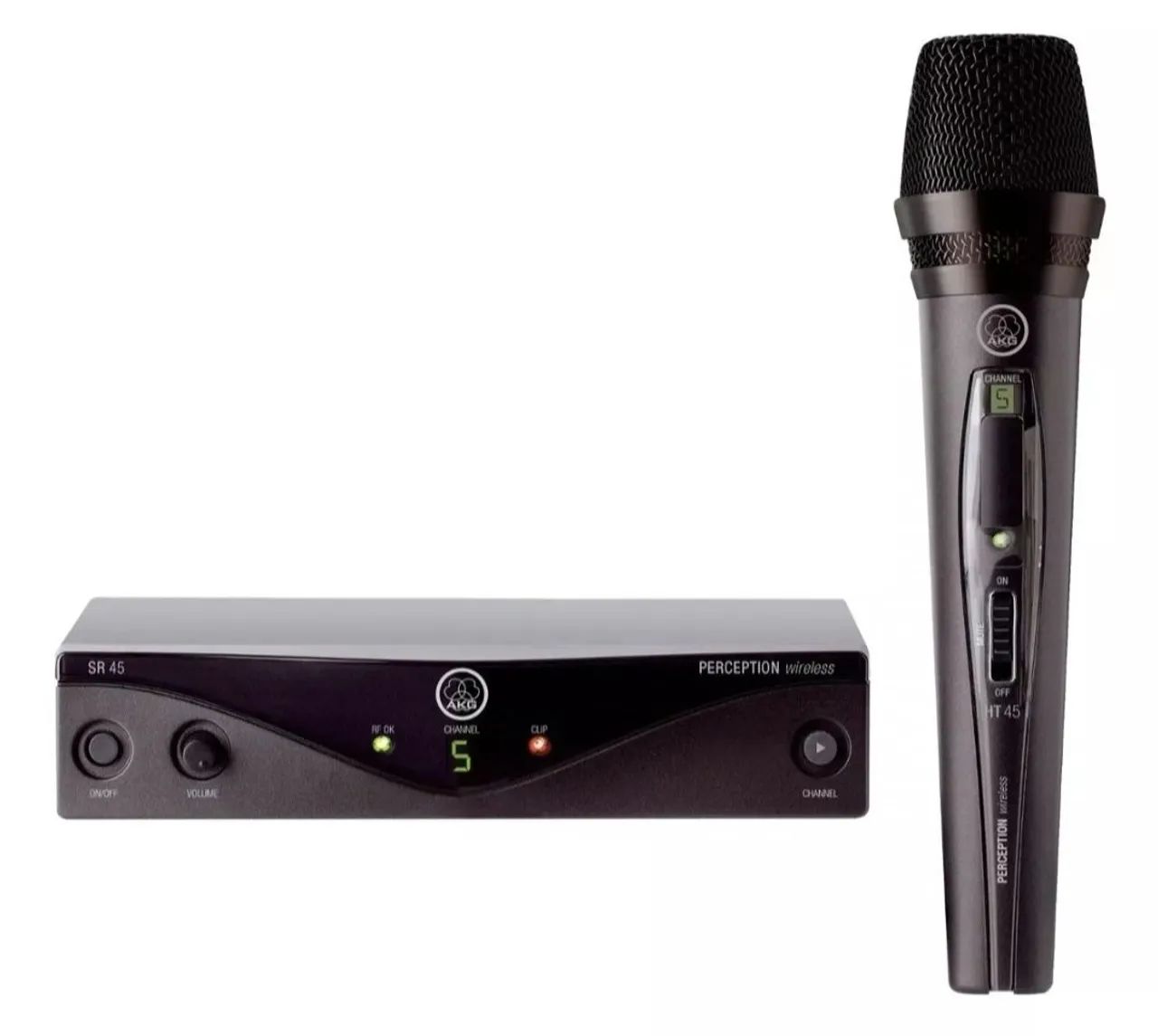 Microfone AKG PW 45 vocal Set Dinâmico cardioide cor preto 