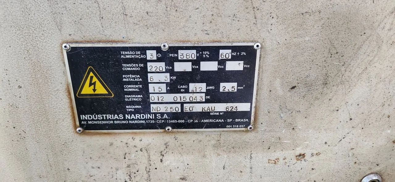 Torno Mecânico Nardini ND-250  500X1.500mm. - Foto 4