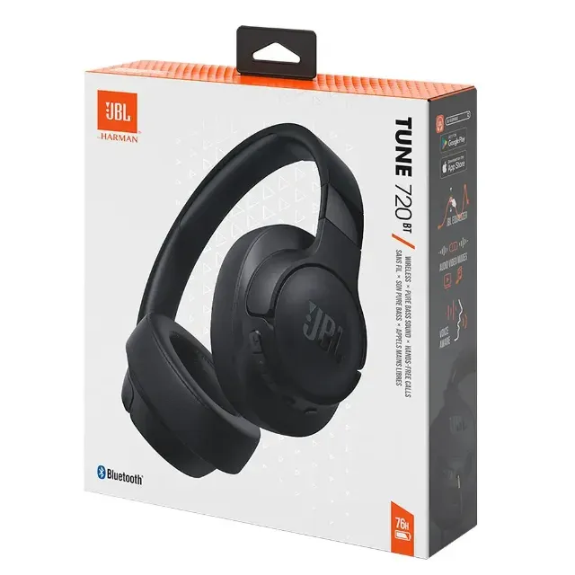 Fone de Ouvido JBL, Headphone Bluetooth, Tune 720BT (Preto)