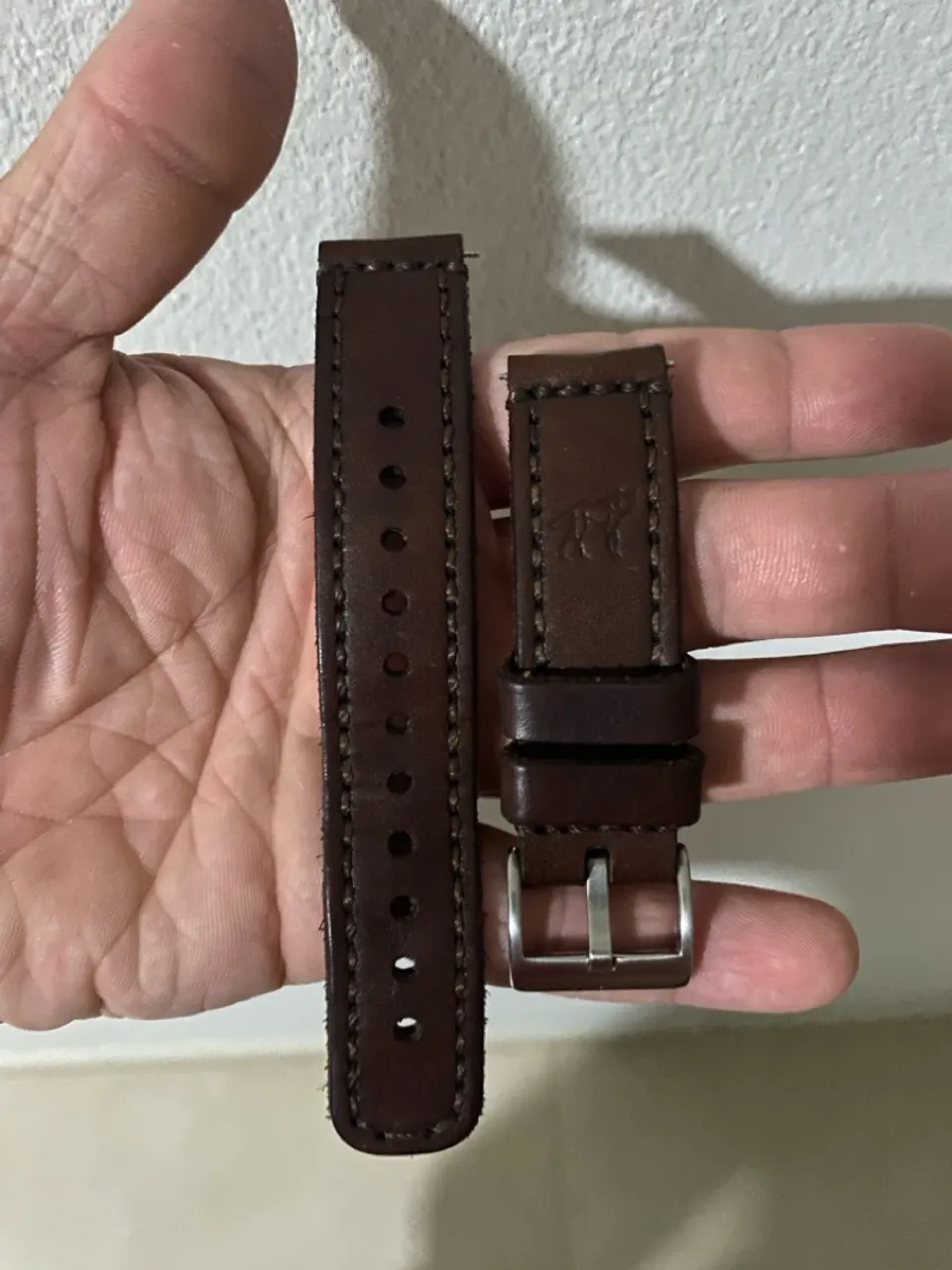Pulseira de Relógio de Couro Marrom Dante Capelli 20mm