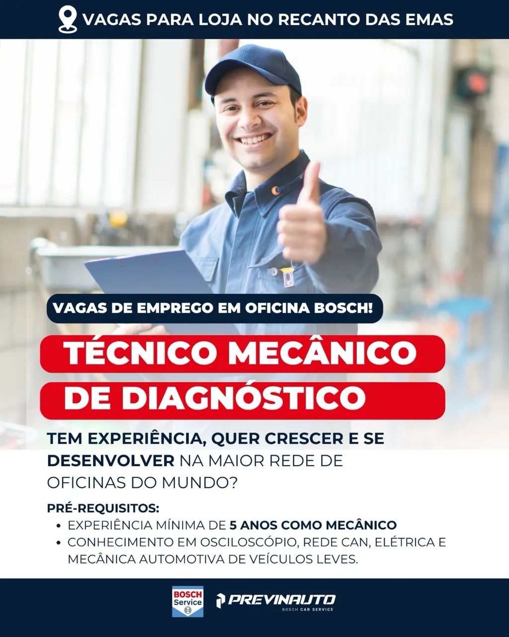TÉCNICO MECÂNICO DE DIAGNÓSTICO (BOSCH CAR SERVICE)