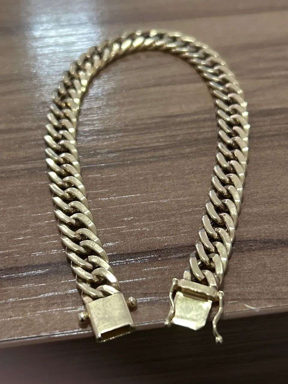 Pulseira elo duplo ouro 18k - Foto 4