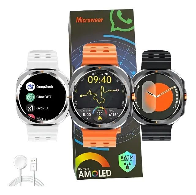 Smartwatch Microwear Su-o1 1.43 47mm Sport Gps - Foto 4