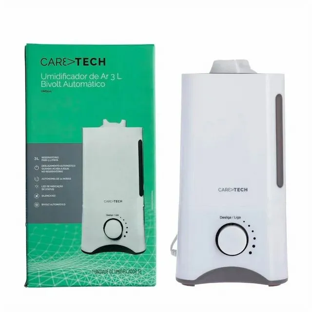 Umidificador de Ar 3L Bivolt Automático CARE TECH