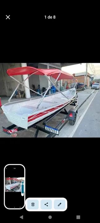 Canoa de Alumínio, 4,5,6,7 e 8 Metros\ Fabricamos todos os modelos 