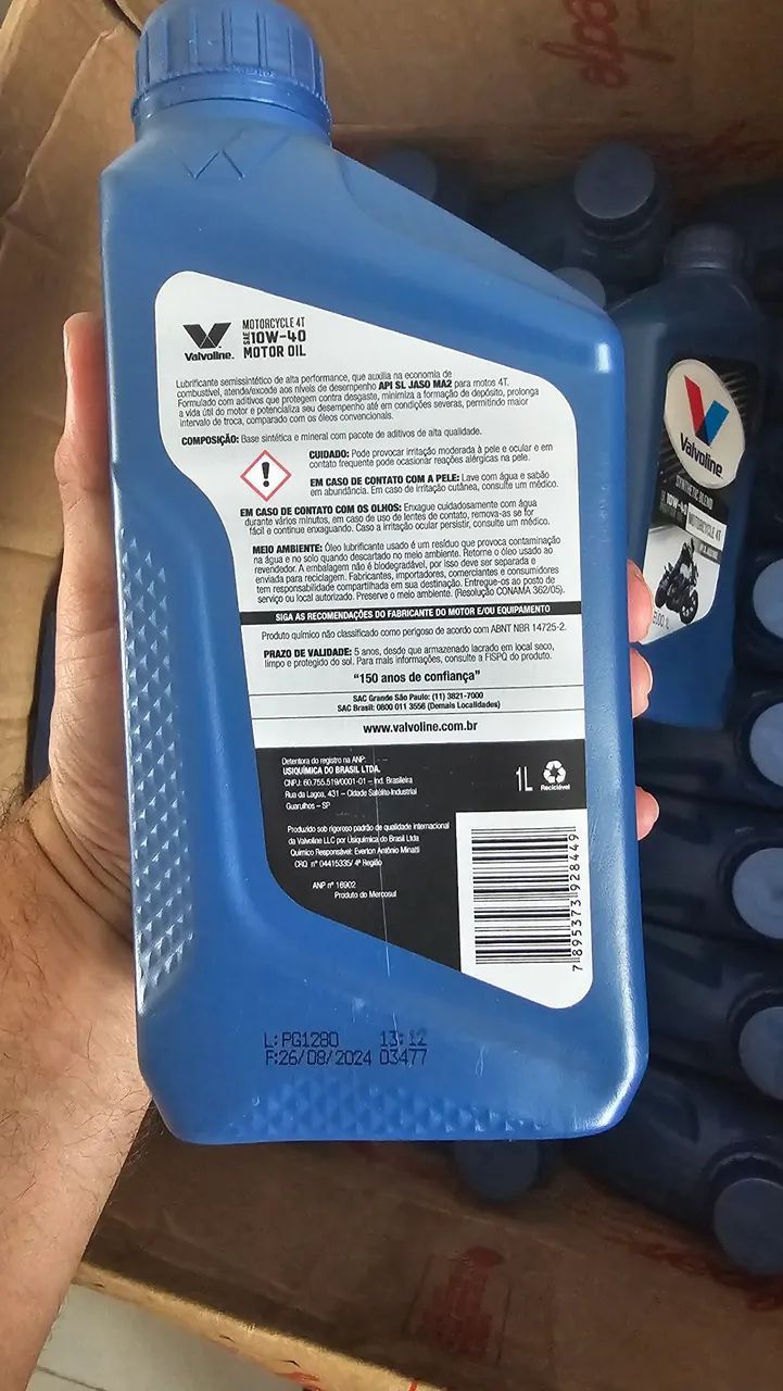 Óleo para Moto Valvoline 10W-40 1L - Foto 3