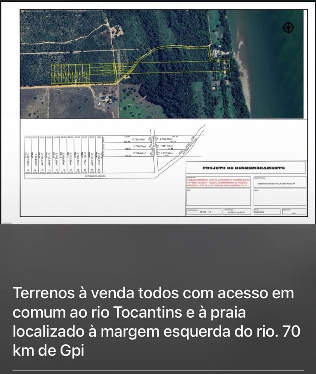Rancho Loteamento Rio Tocantins com acesso à praia  - Foto 5