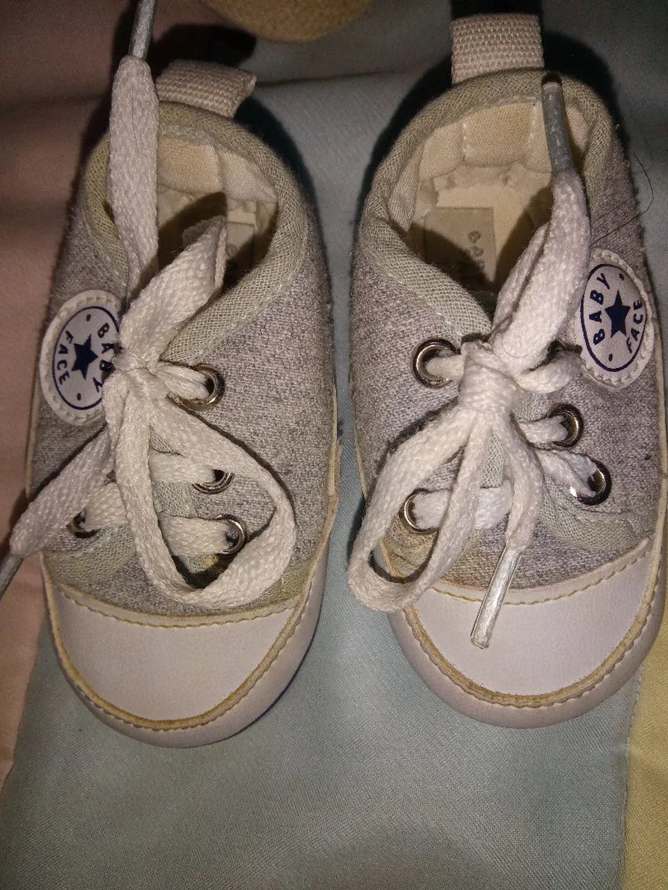 Tênis Baby Face Unissex - Tamanho 17- Cinza