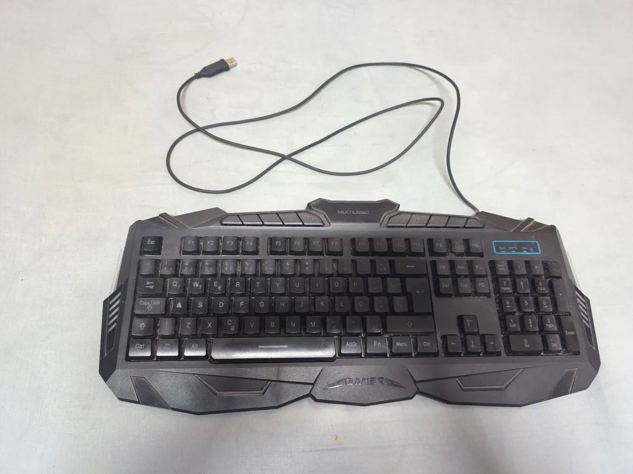 Teclado Gamer Multilaser com defeito 