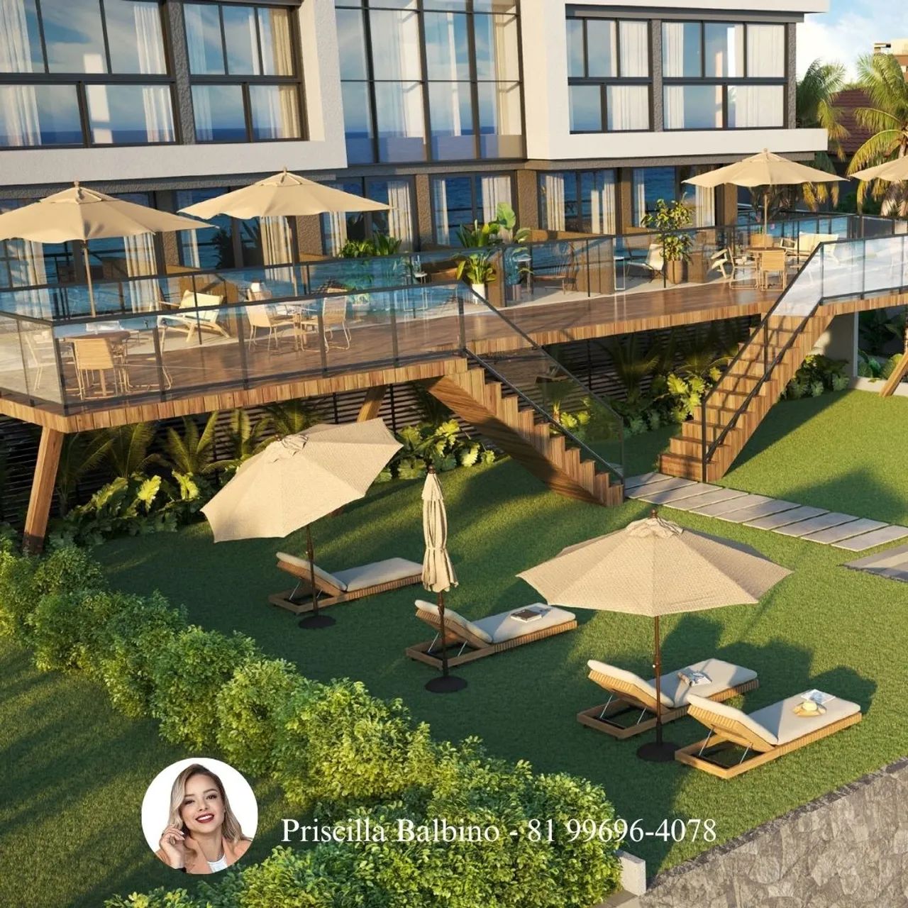 Flats beira-mar Porto de Galinhas | Porto Algarve Beach | lazer completo e alta rentabilid - Foto 5