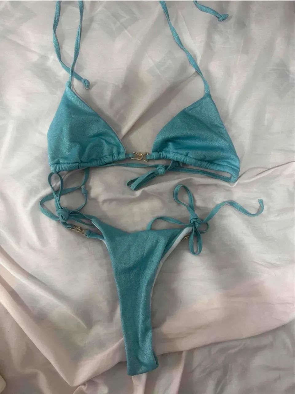 Biquíni fio dental azul - Foto 5