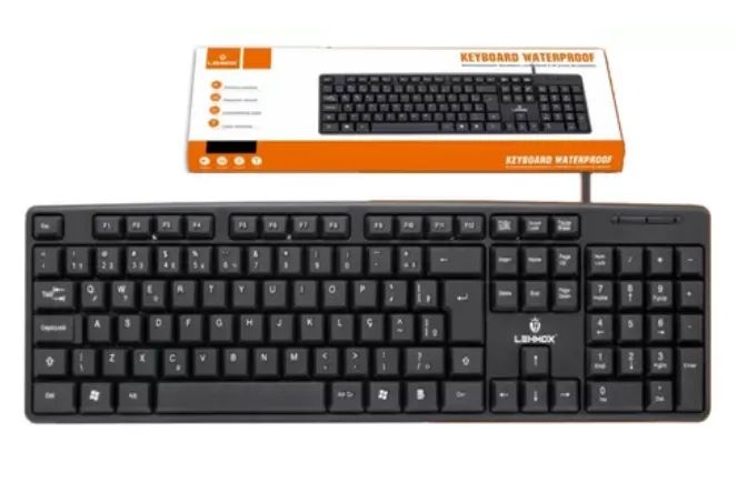Teclado Padrão ABNT2 Cor Preto USB z1004 - Foto 3