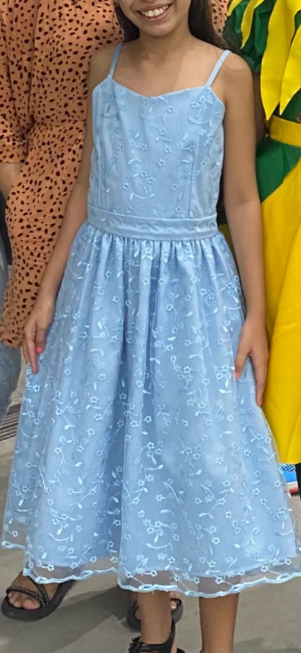 Vestido Azul Infantil - Foto 3