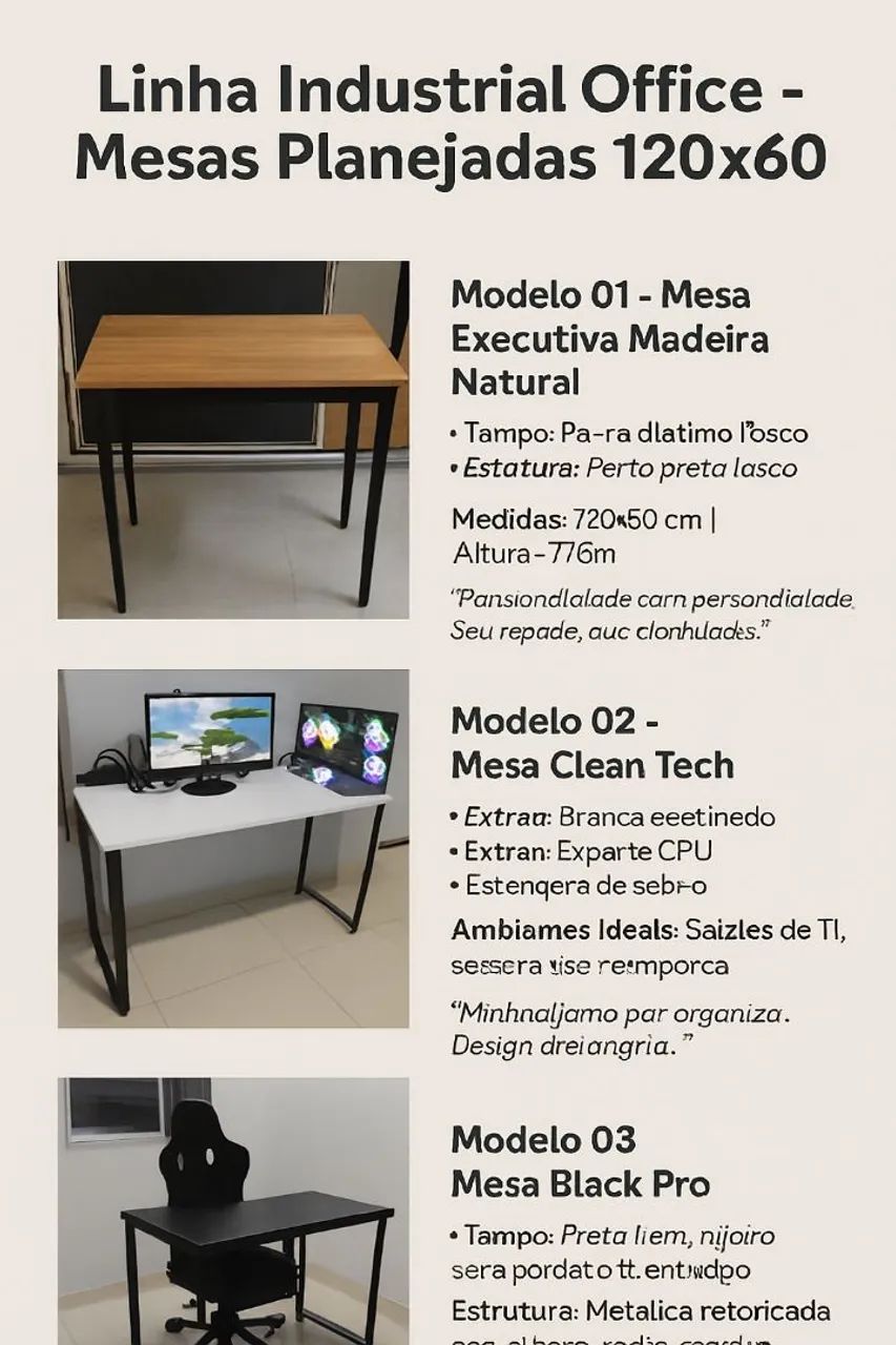 Mesas industrial  frete grátis 