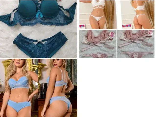 kit 20 conjuntos de lingerie com leves defeitos 199,00 - Foto 5