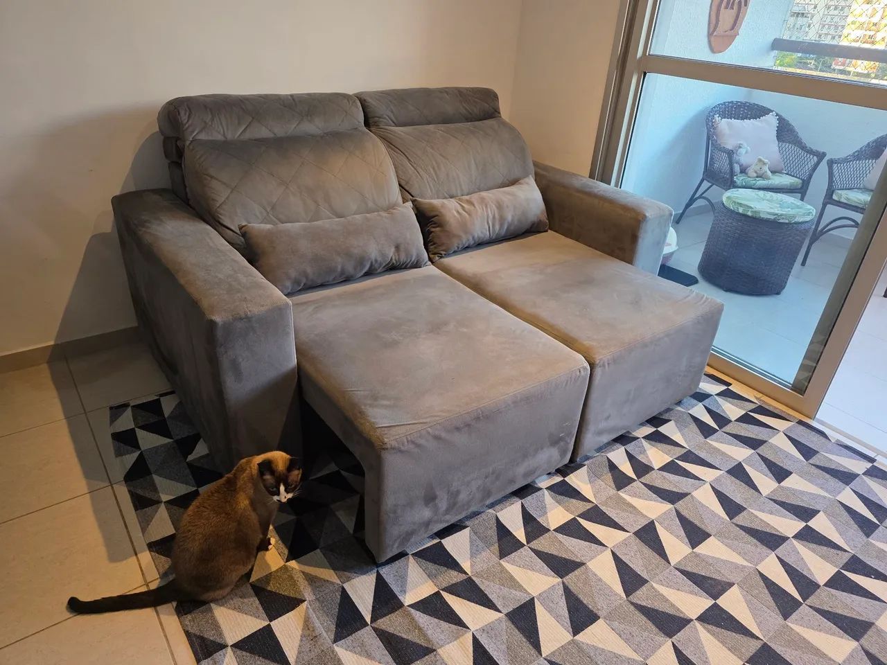Sofá seminovo 1,70m  - Foto 3