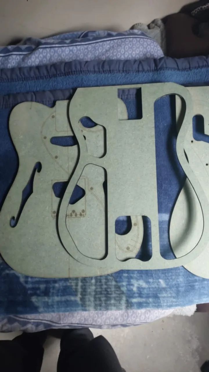 Gabaritos de Telecasters- Thinline, a Custom e a Deluxe - Foto 4