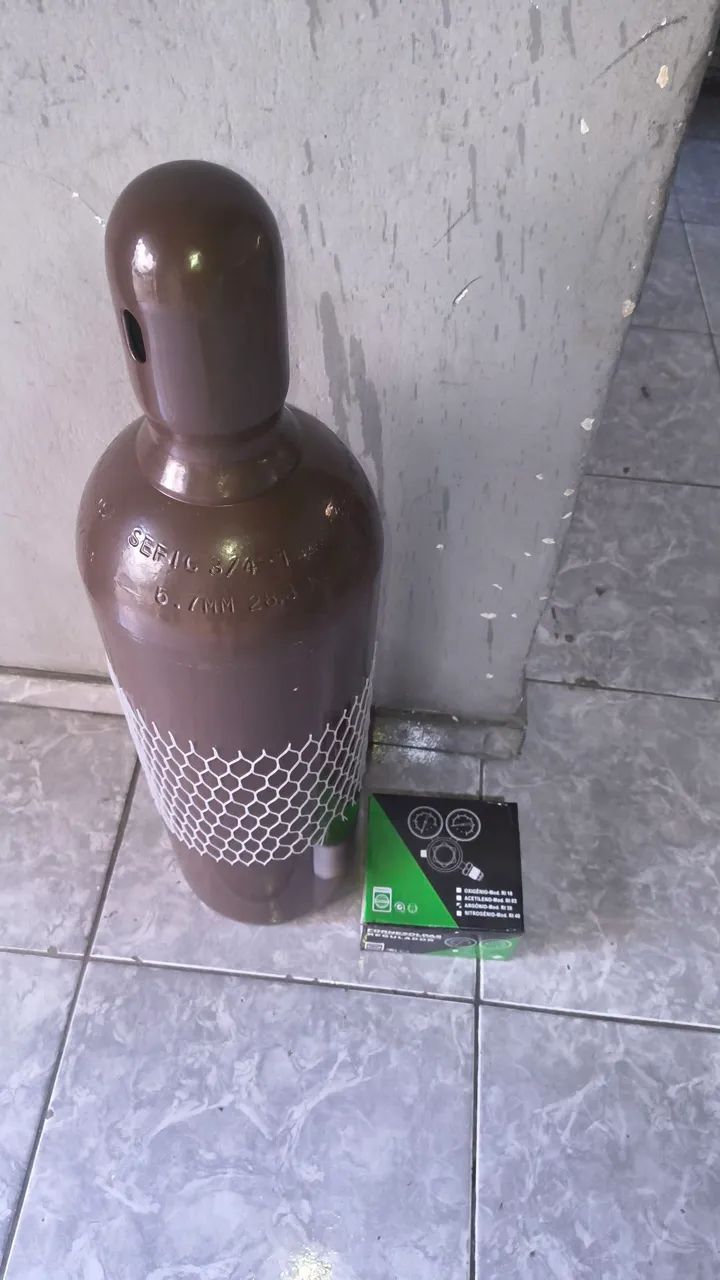 Cilindro argônio 20litros litros novo