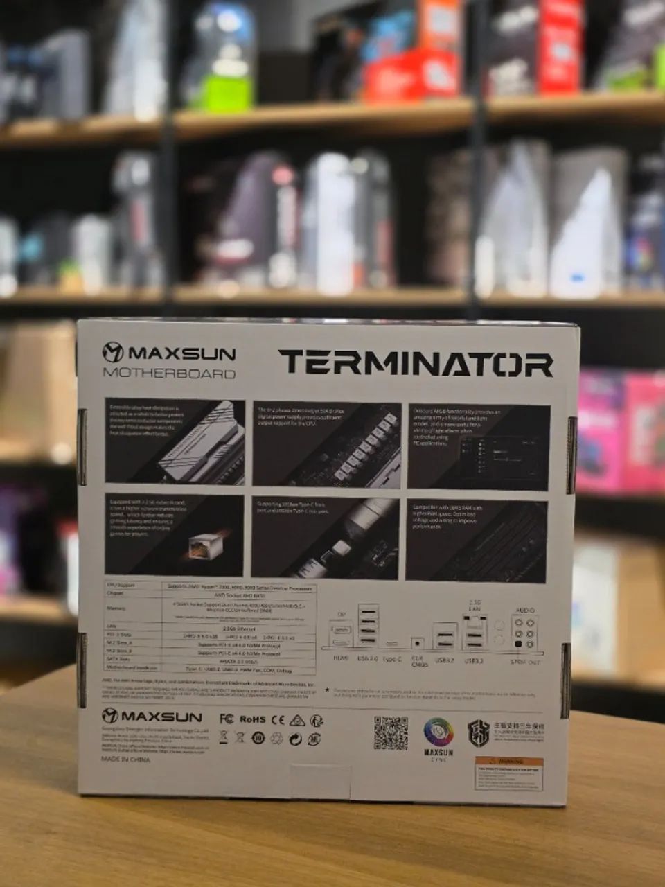 Placa-Mãe Maxsun B850M Terminator WiFi AM5 - White e Black - Foto 4