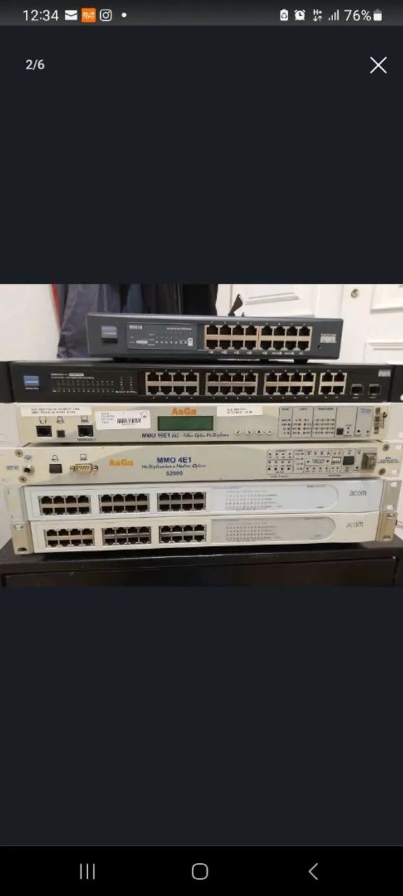 Aparelhos de telefonia e Internet 