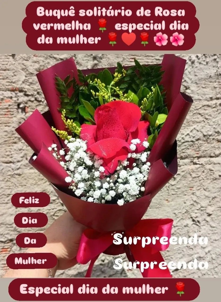 BUQUÊ DE ROSAS NATURAIS PARA O DIA DA MULHER  - Foto 5