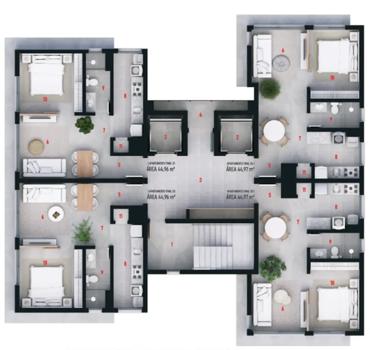 PLANTA 45m²
