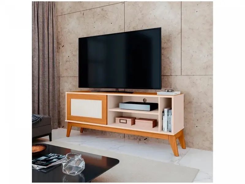 Rack para TV até 50" 1 Porta EDN Móveis Cayman - Foto 3