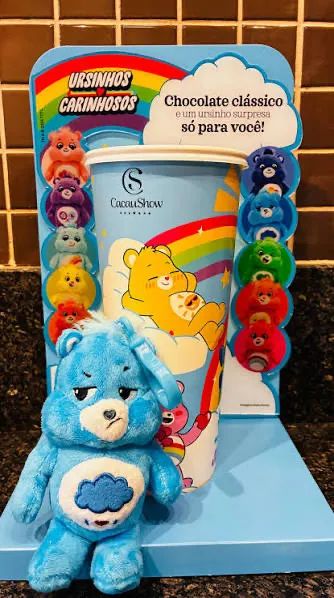 Ursinhos carinhosos, Azul Zangado - Coleção Copo Cacau Show 