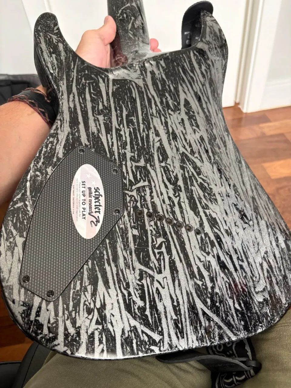 Guitarra Schecter C-7 Silver Mountain Multiscale - Foto 5