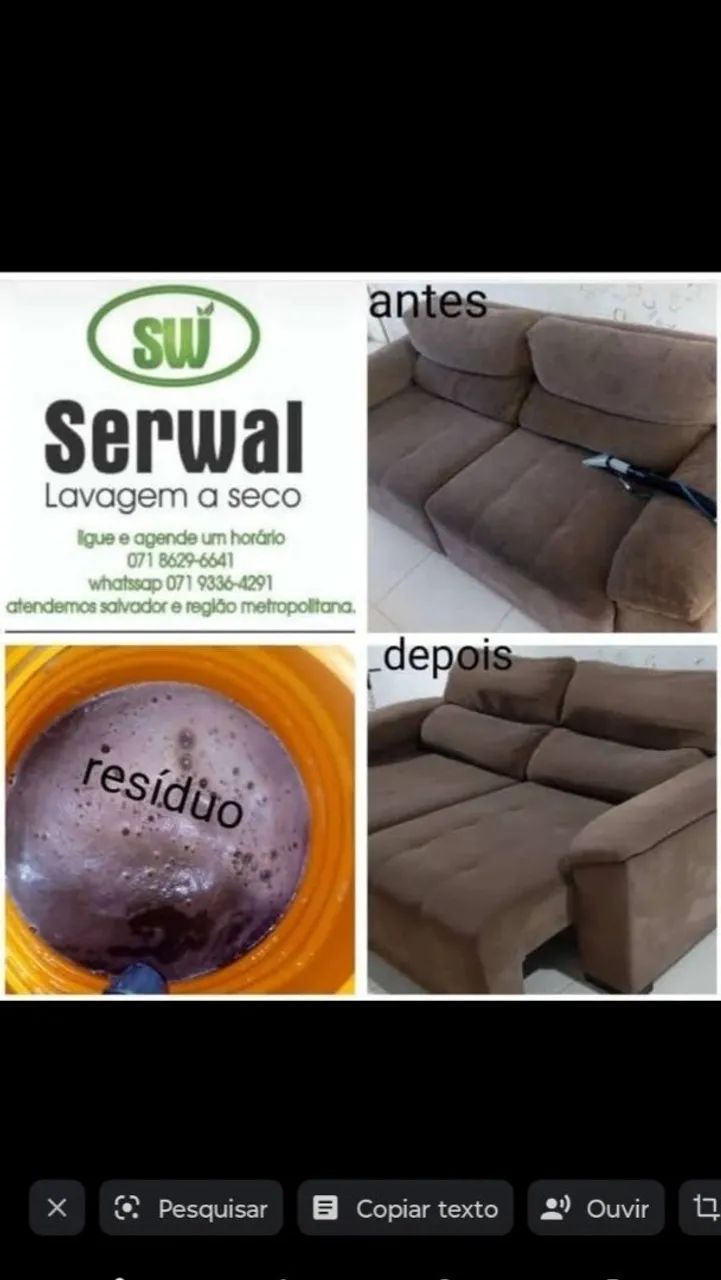 Lavagem a seco de estofados  - Foto 4