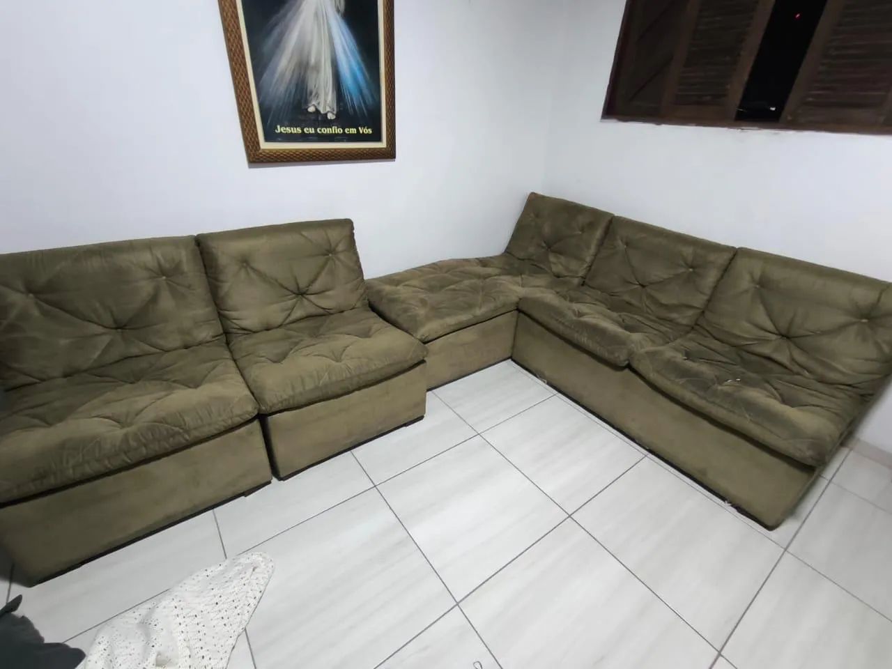 Sofá seminovo modulado grande 