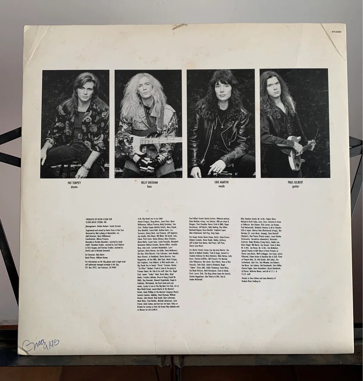 Lp Mr. Big - lean into it - 1992 - Foto 3