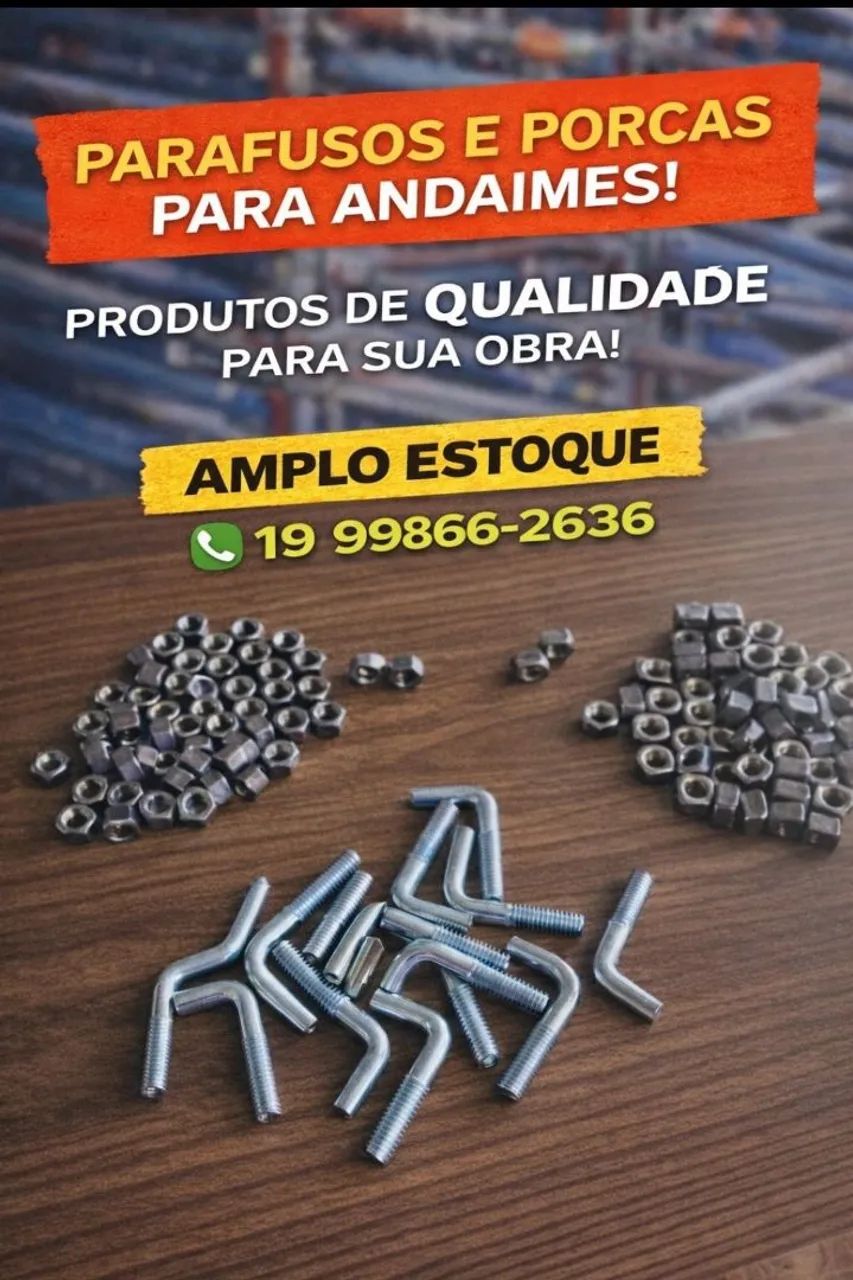 Acessórios para Andaimes  , parafusos e porcas 