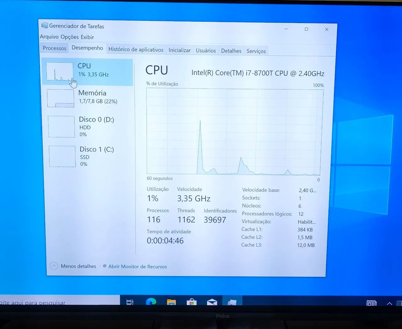 Mine CPU Dell Core i7 8 geração  - Foto 4