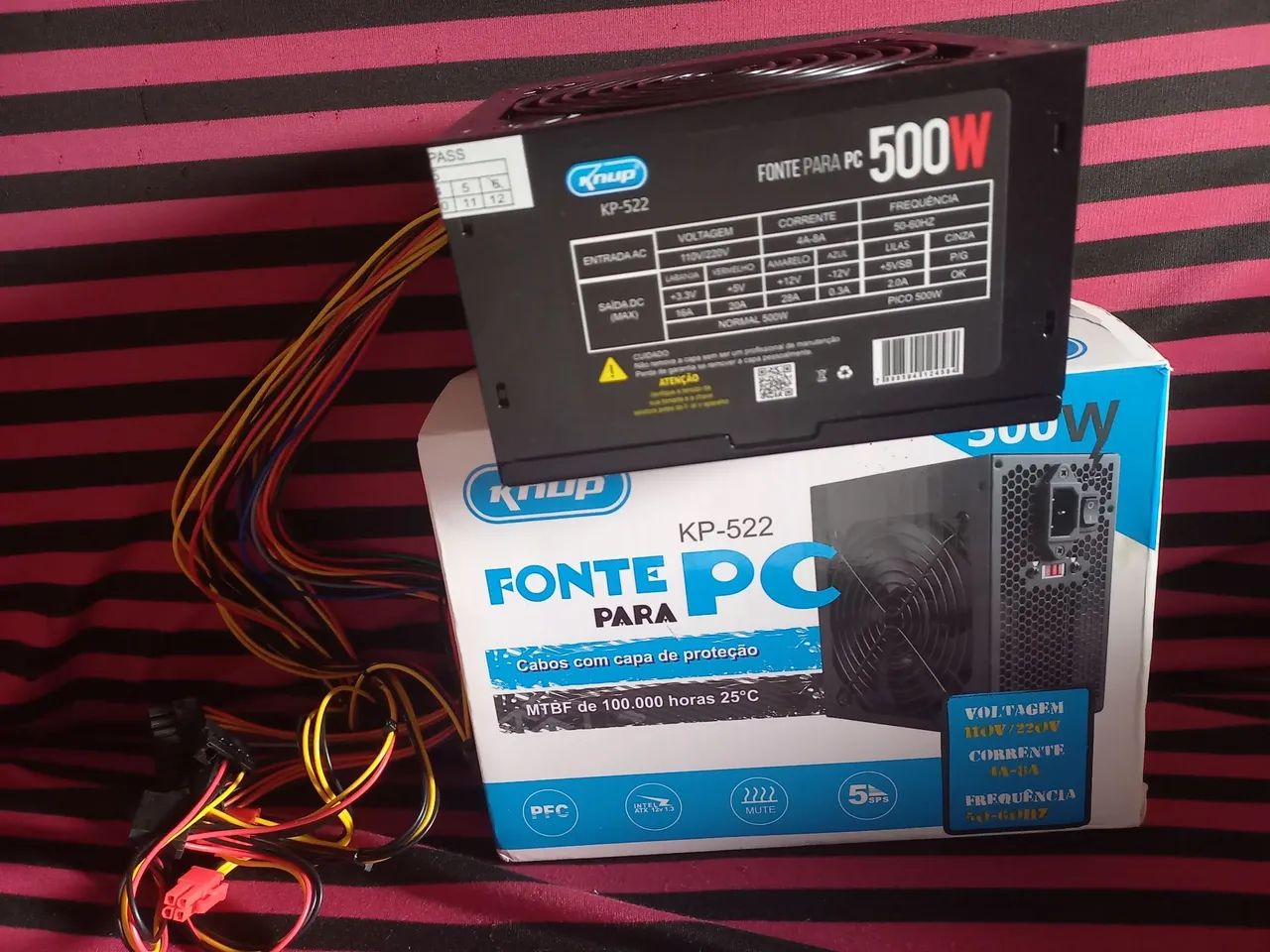 FONTE 500W PARA SEU PC - Foto 3