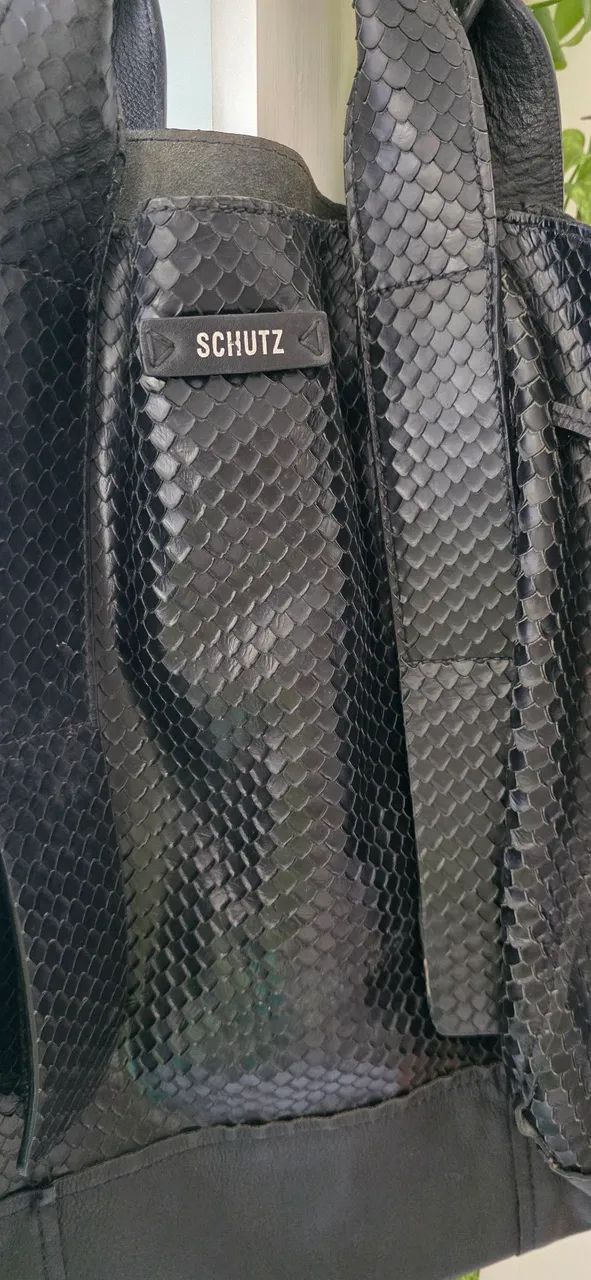Bolsa Shipping Maxi Schutz em couro - Foto 2