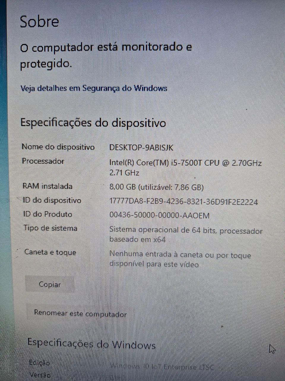 DELL OPTIPLEX i5 7ªGen | 8GB | 1TB | Win11 + Office | Fonte Dell | Sem periféricos . - Foto 2