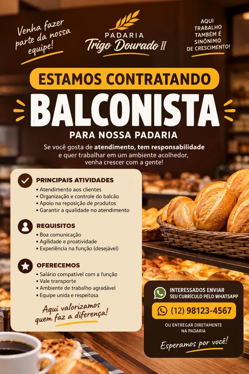 VAGA DE EMPREGO