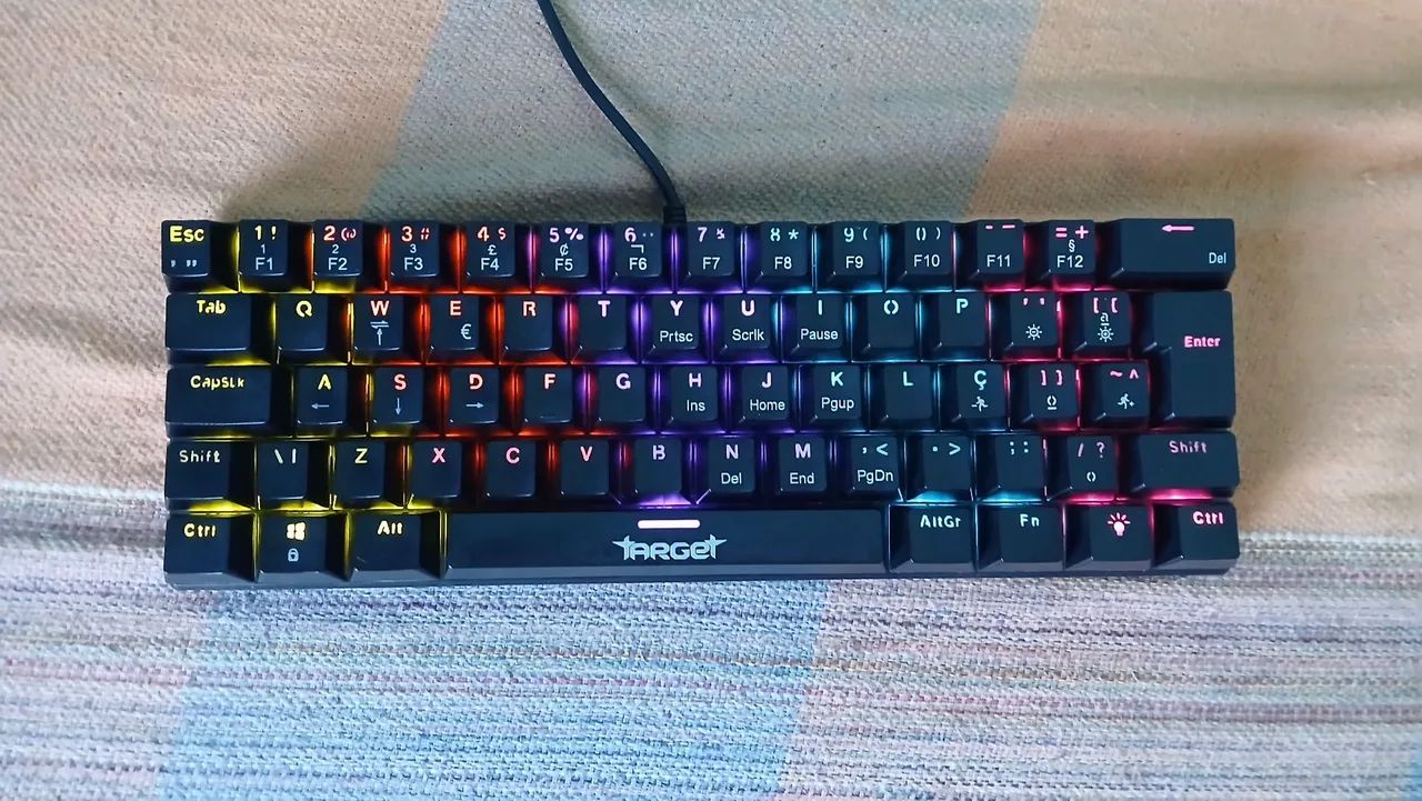 Teclado Mecânico Sherman C3 C1 60% Switch Marrom - Foto 2