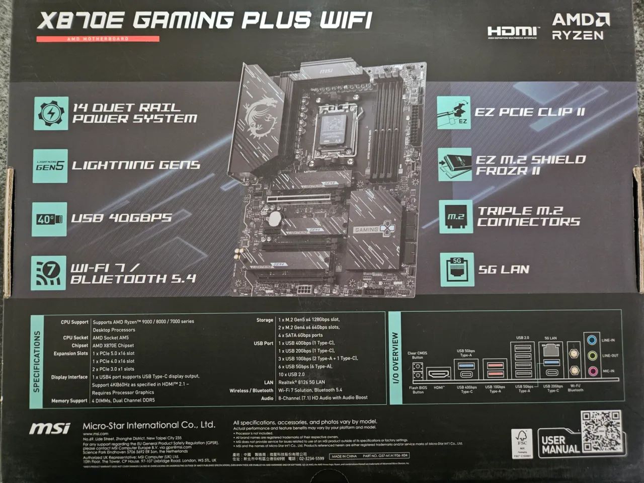Placa-Mãe MSI X870E GAMING PLUS WIFI - Foto 2