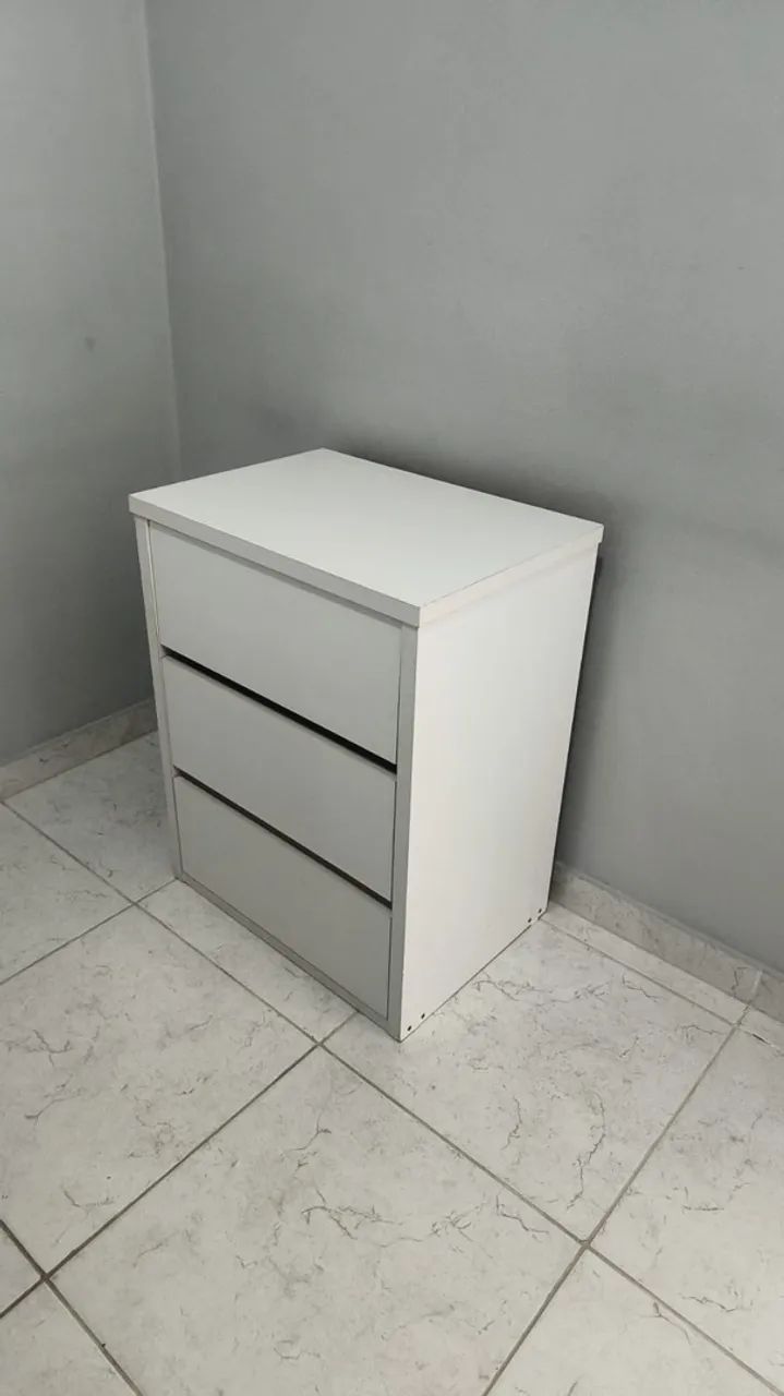 Kit Quarto Guarda-roupa + Mesa de Cabeceira + base cama box solteiro  - Foto 5