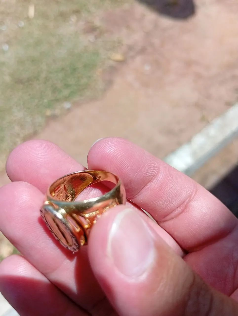 Anel banhado a ouro - Foto 4