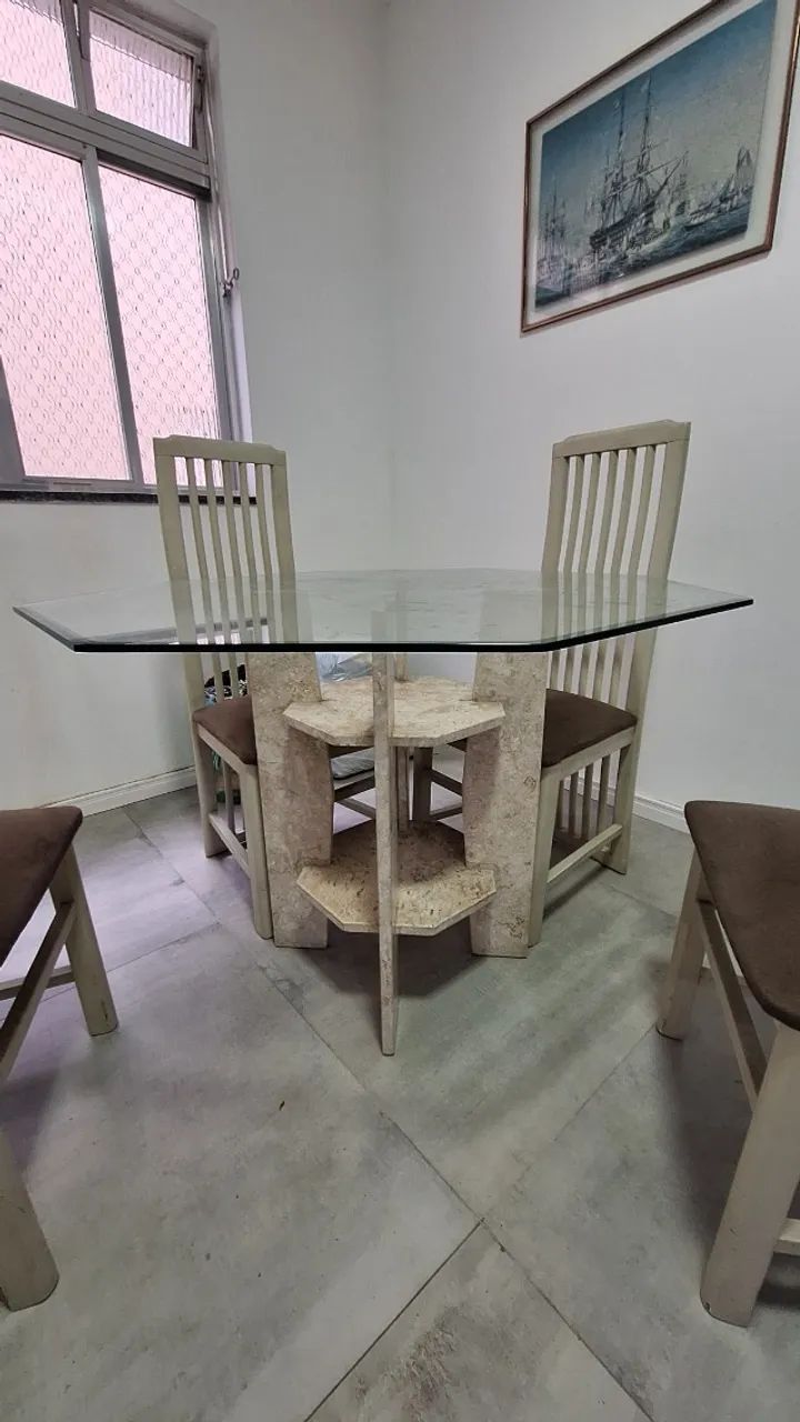 Conjunto sala com mesa e hack - Foto 3
