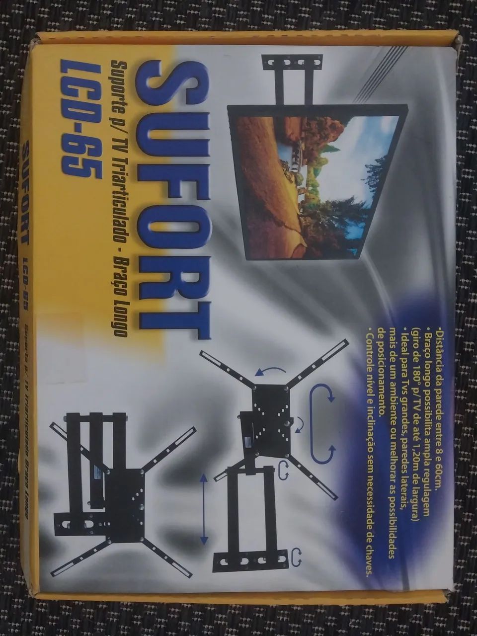 Vendo TV de 55 polegadas,controle original mas suporte novo na caixa - Foto 2