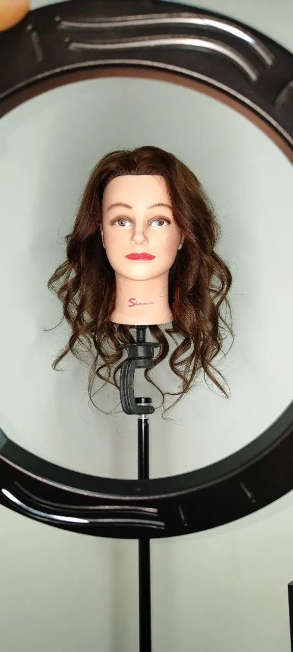 Cabeça Manequim cabelo humano  - Foto 2