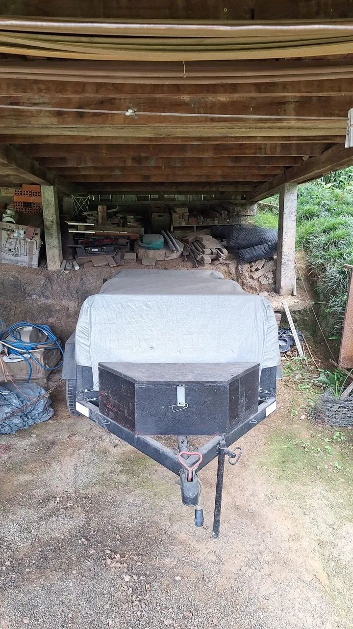 Reboque - com mesa e suporte a lona - Foto 3